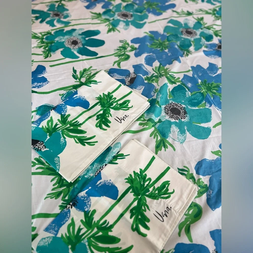 Vintage Vera Neumann Collection by Burlington flat sheet & 1 pillow case 2 sets